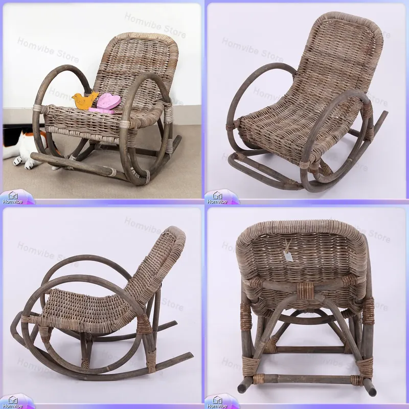 Kids Outdoor Lounge Furniture - Wicker Rattan Rocking Chair Outdoor Patio