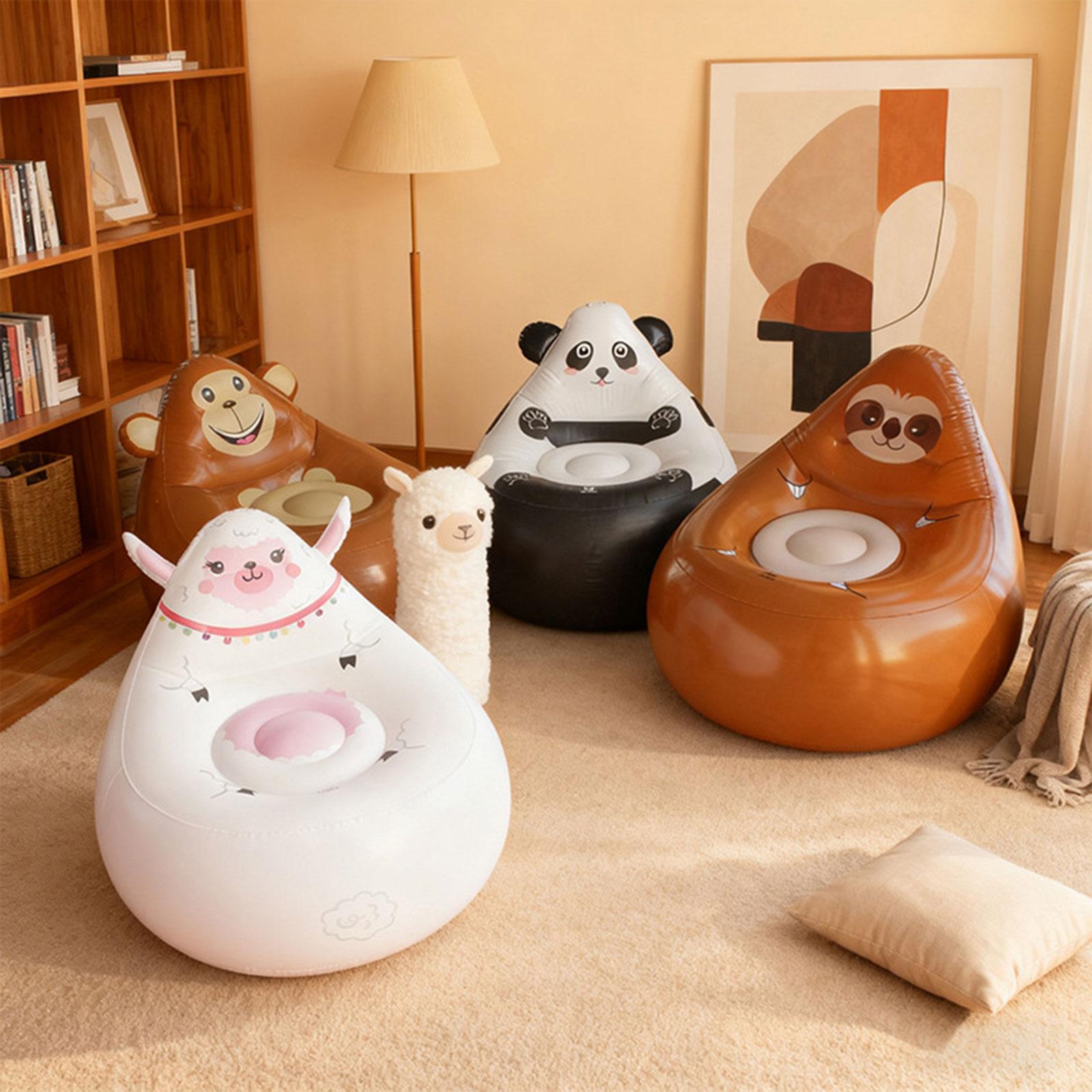 Kids Outdoor Lounge Furniture - Inflatable Lazy Sofa Kids Cartoon Sofa