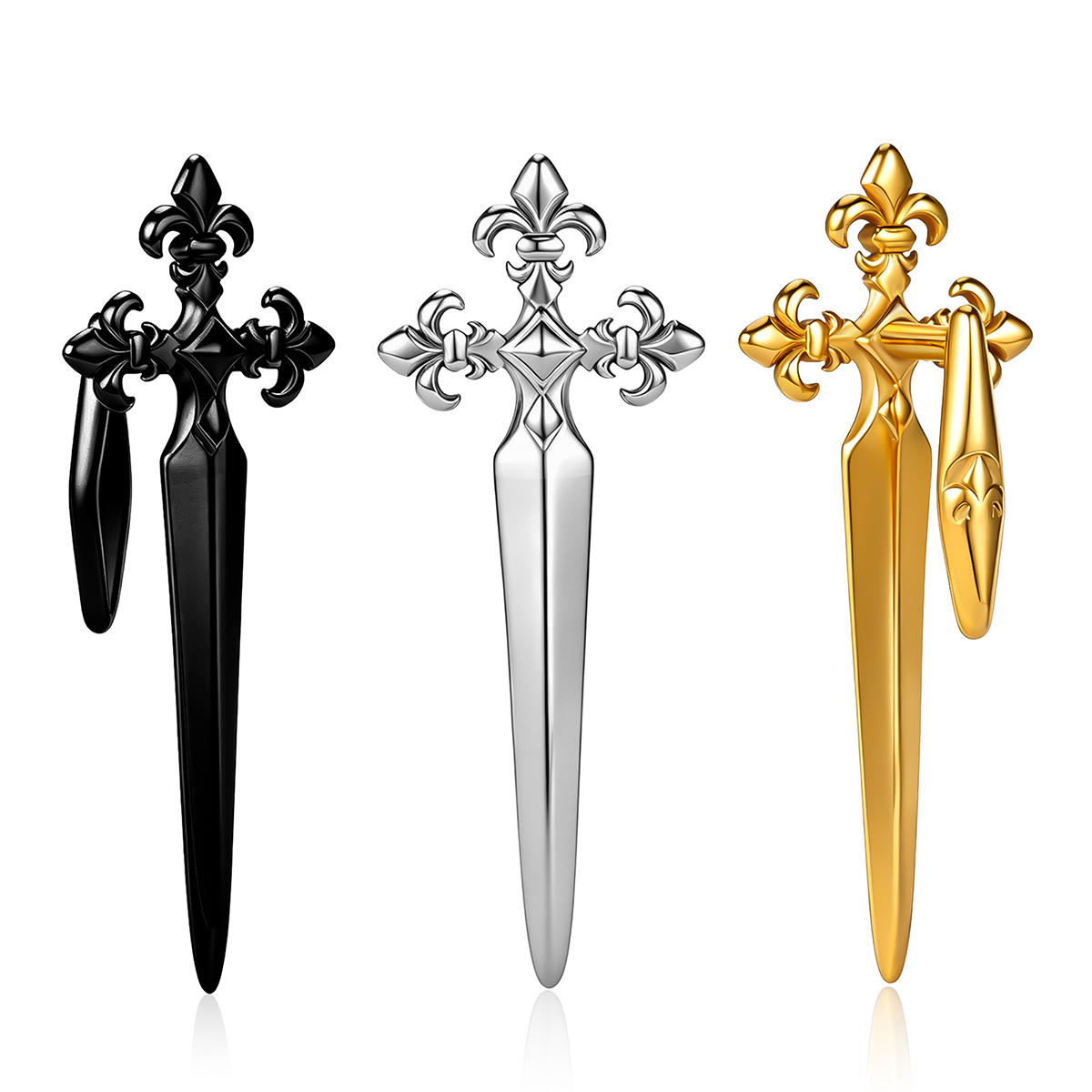 Bubble Sword Wand - Vankula 2pcs Gothic Fleur De Lis