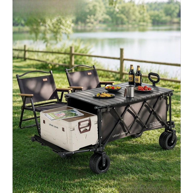 Kids Outdoor Furniture Set - Folding Camping Wagon Cart Outdoor Collapsible