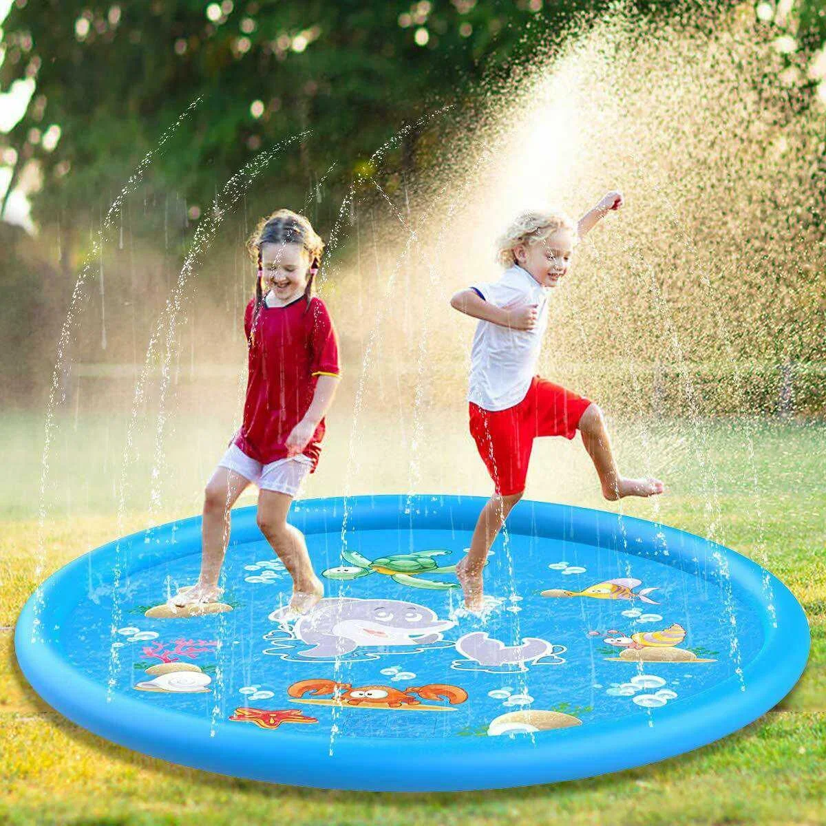 Kids Outdoor Activity Centre - 100/170cm Children Play Inflatable Water Sprinkler