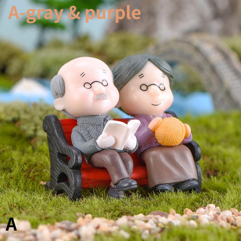 Mini Couple Figures Grandma Gr - Kids Outdoor Swing Set 评论和价格