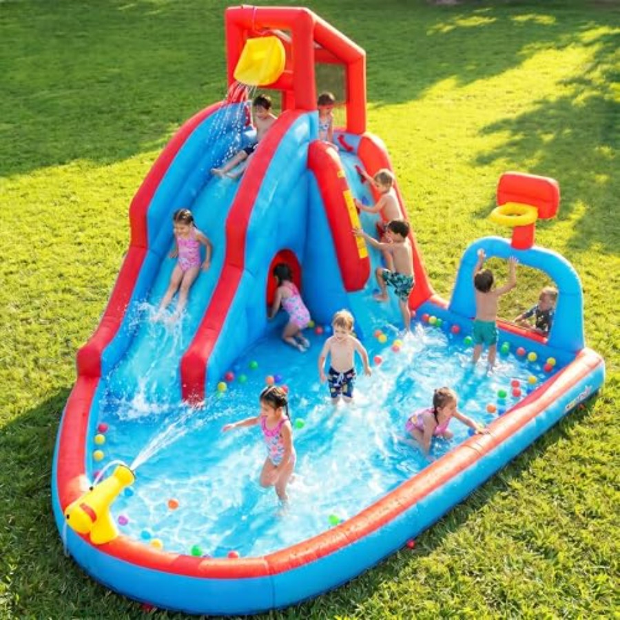 Backyard outdoor water slide i - Kids Outdoor Water Park 评论和价格