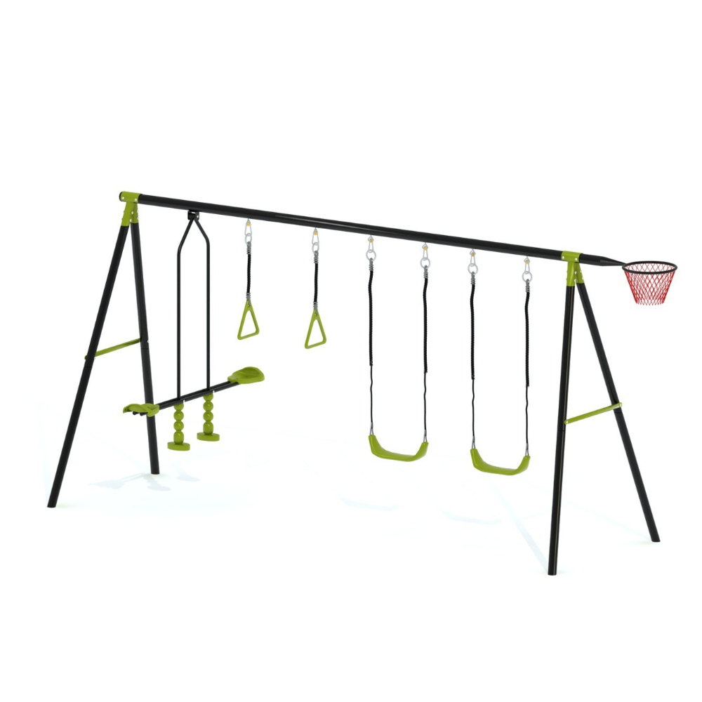 3-in-1 Kids Swing Slide Climbi - Kids Outdoor Swing Set With Slide 评论和价格