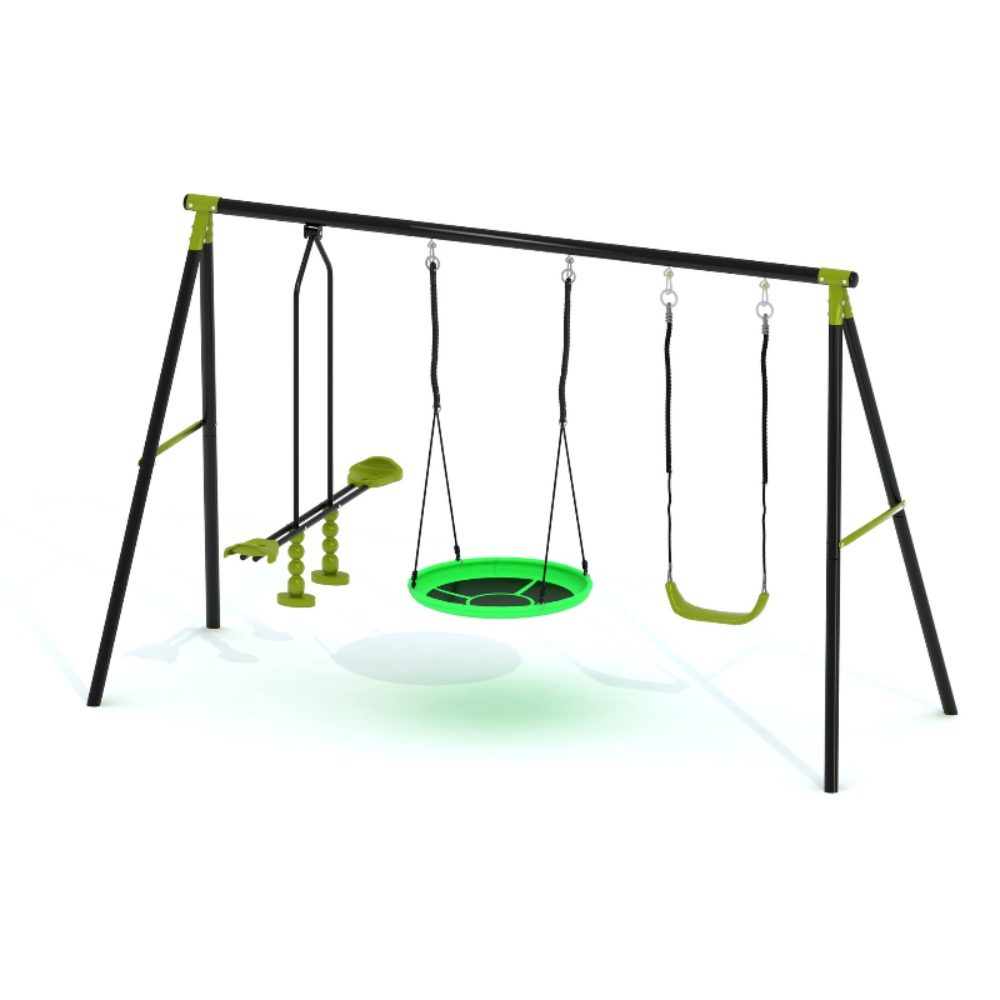 3-in-1 Kids Swing Slide Climbi - Kids Outdoor Swing Set With Slide 评论和价格