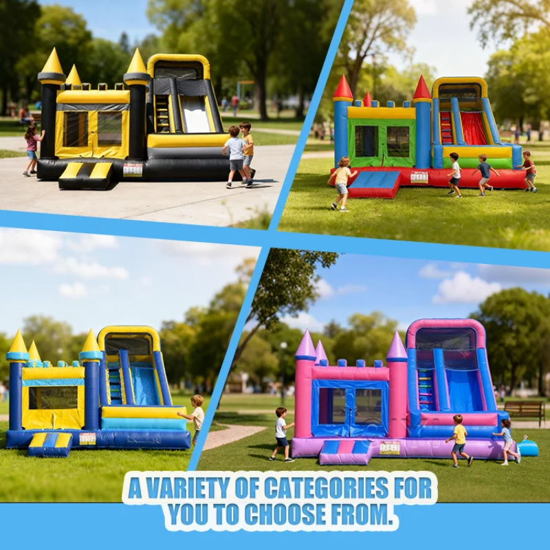 Commercial Bounce House Colorf - Kids Outdoor Jump House 评论和价格