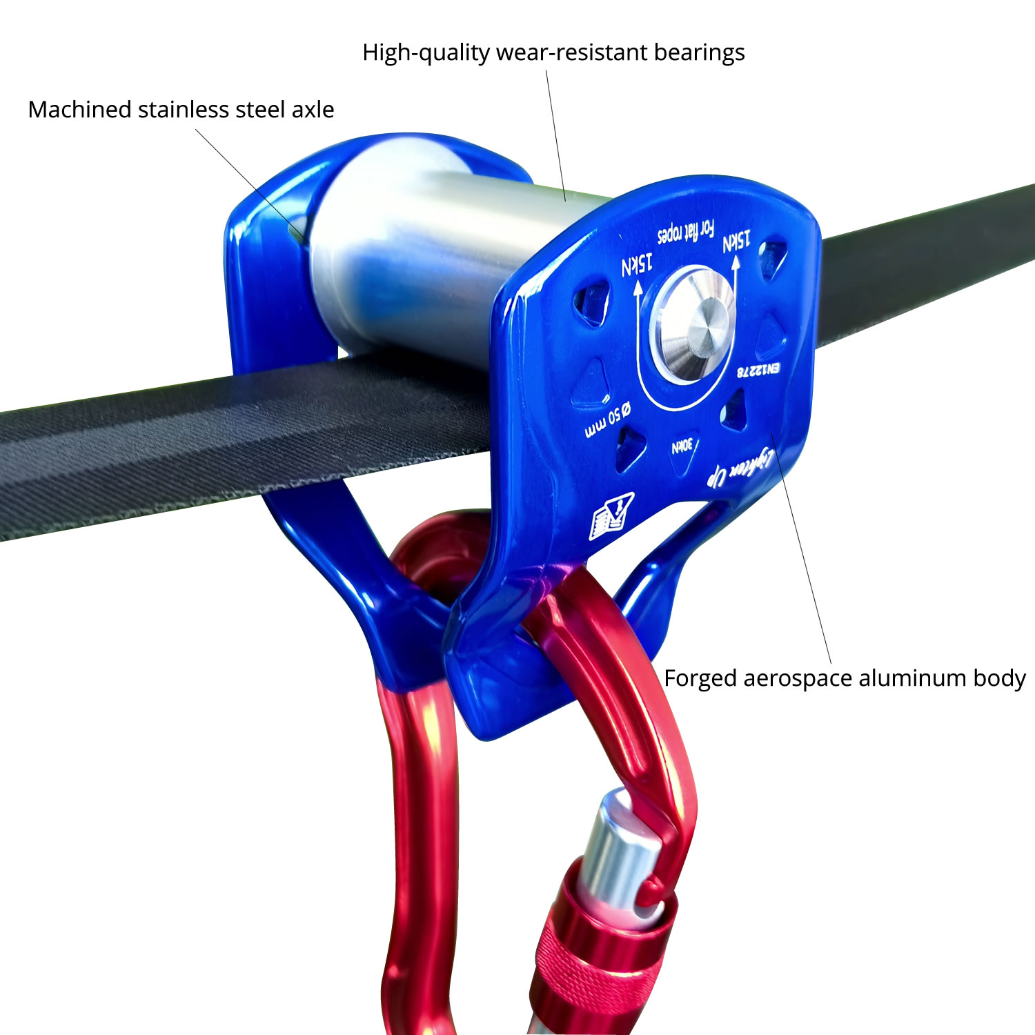 Outdoor 30 KN Zipline Pulley S - Kids Outdoor Zipline 评论和价格