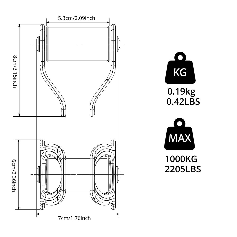 Outdoor 30 KN Zipline Pulley S - Kids Outdoor Zipline 评论和价格