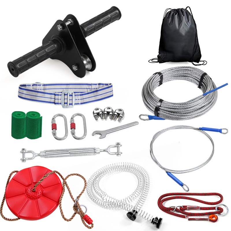 Outdoor DIY Zip Line Kit with  - Kids Outdoor Zipline 评论和价格