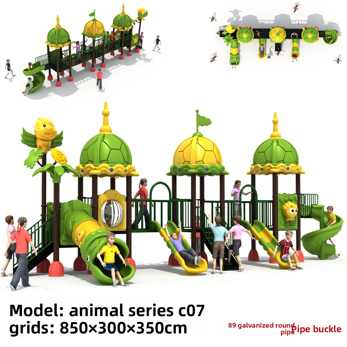 Factory Commercial Small Toddl - Kids Outdoor Swing Set With Slide 评论和价格