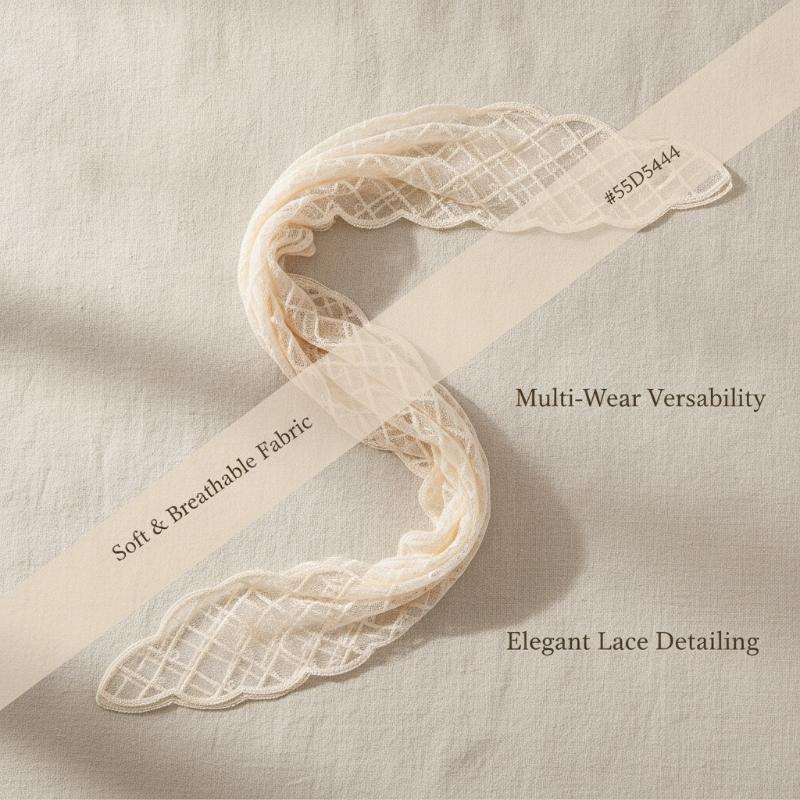 Embroidered Lace Hair Scarf Ea - Kids Outdoor Adventure 评论和价格