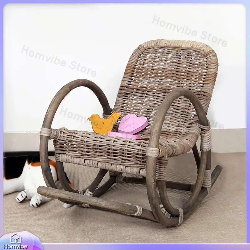 Wicker Rattan Rocking Chair Ou - Kids Outdoor Lounge Furniture 评论和价格