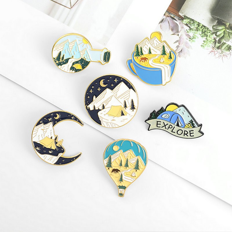 Camping Adventure Enamel Pins  - Kids Outdoor Adventure 评论和价格