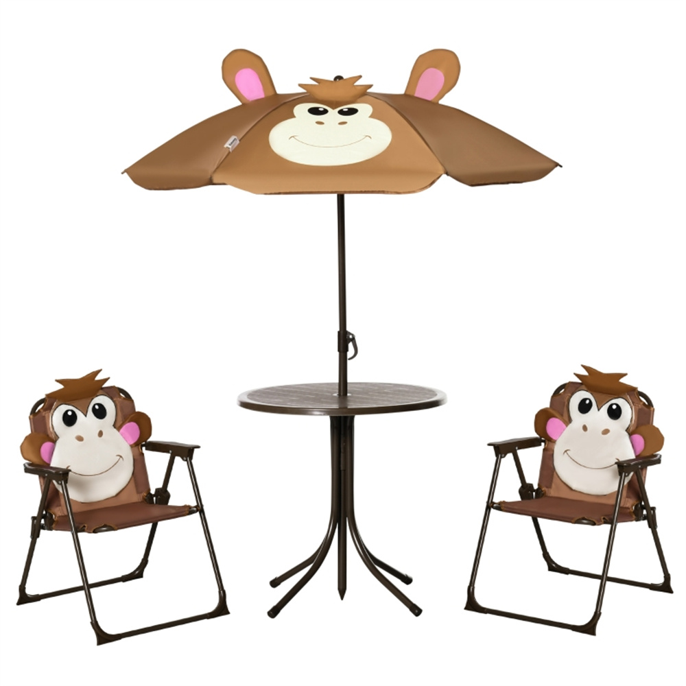Cute Monkey Kids Patio Table C - Kids Outdoor Umbrella Chair 评论和价格