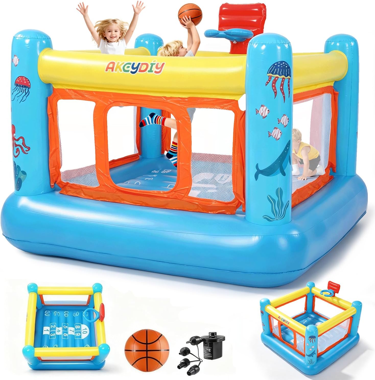 Bounce House, PVC Inflatable B - Kids Outdoor Jump House 评论和价格