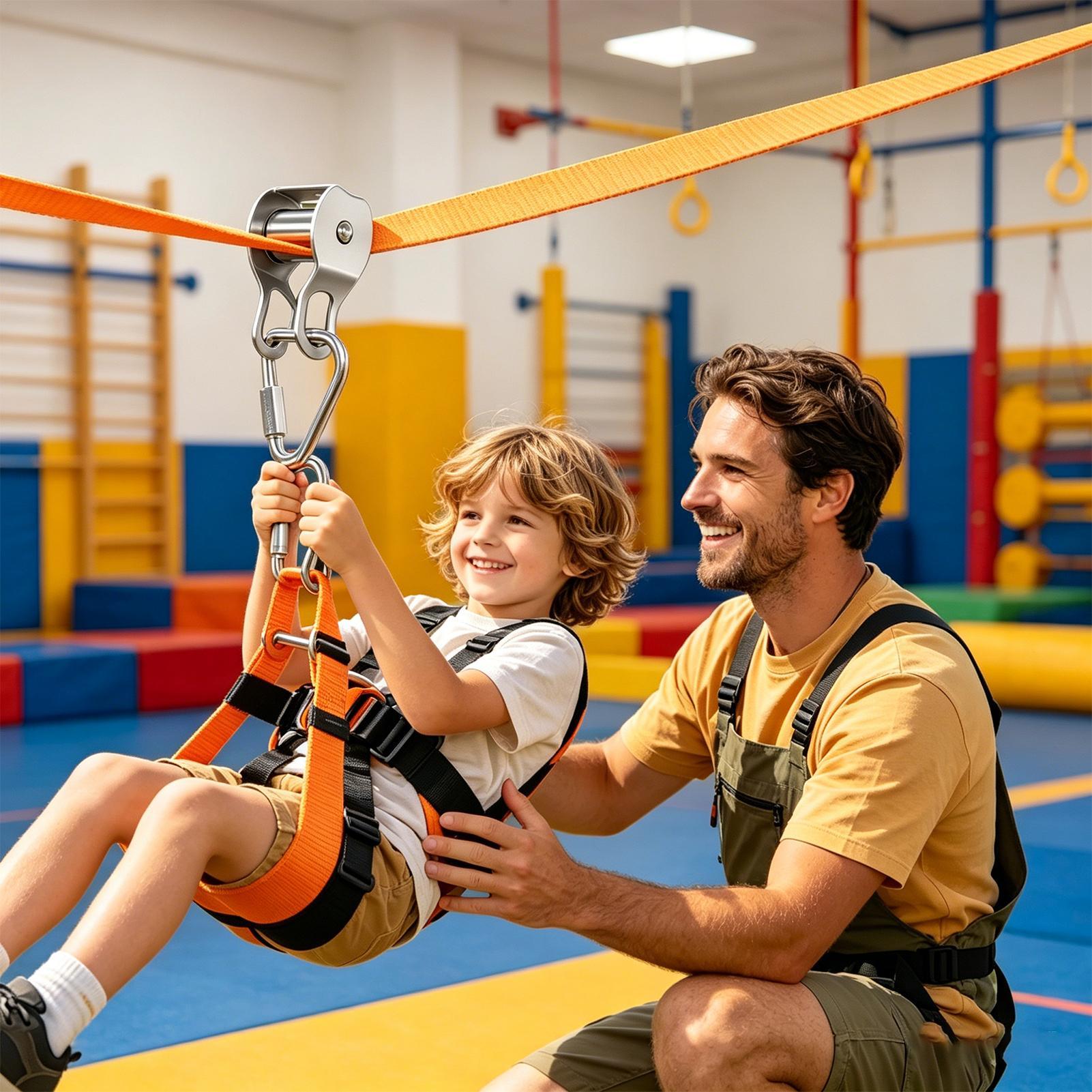 Zip Line for Kids Balance Fun  - Kids Outdoor Zipline 评论和价格