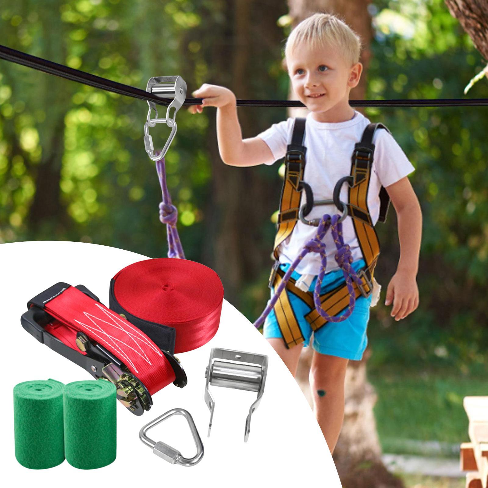 Zip Line for Kids Balance Fun  - Kids Outdoor Zipline 评论和价格