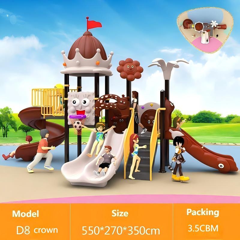 1-3 Years Steel & Plastic Swin - Kids Outdoor Swing Set With Slide 评论和价格