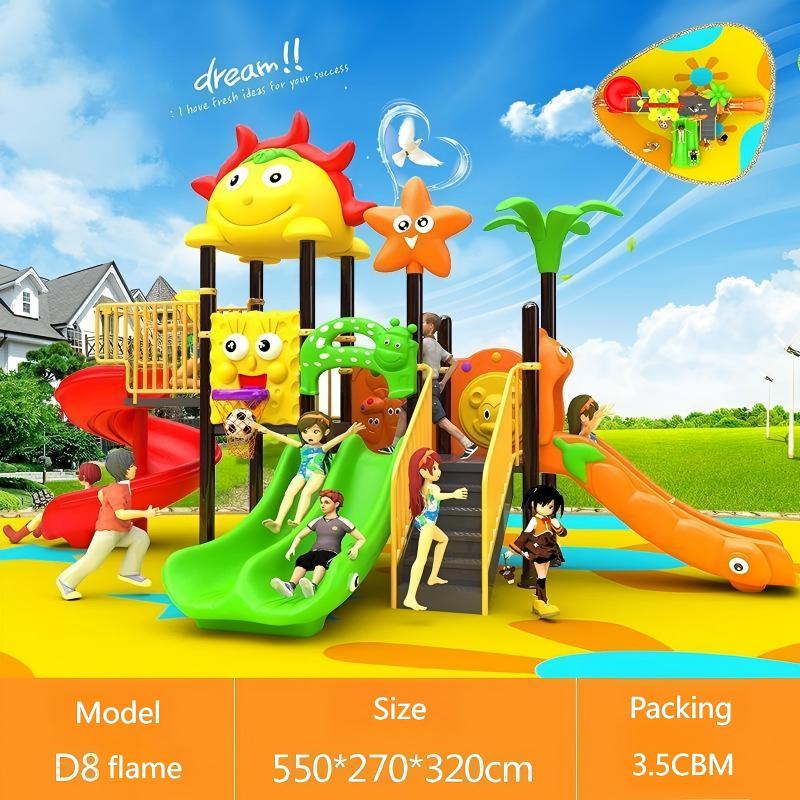 1-3 Years Steel & Plastic Swin - Kids Outdoor Swing Set With Slide 评论和价格