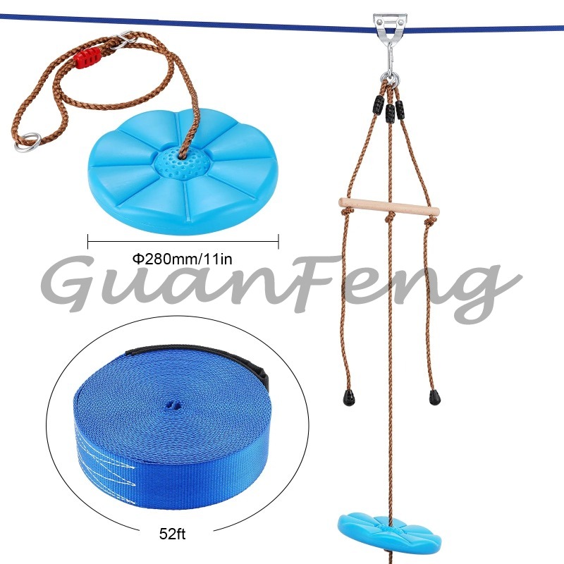 52 Ft Zip Line Kit for Adults  - Kids Outdoor Zipline 评论和价格
