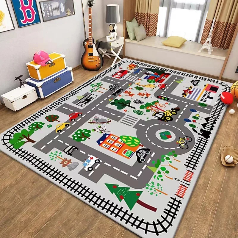 Colorful Kids City Map Play Ma - Kids Outdoor Play Area 评论和价格