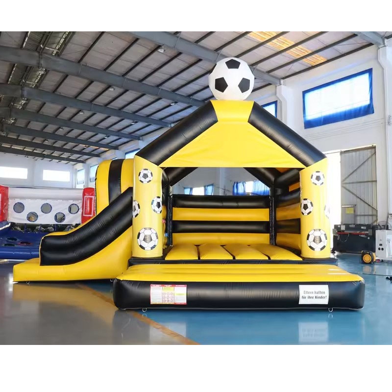 Black Yellow Football Theme In - Kids Outdoor Jump House 评论和价格