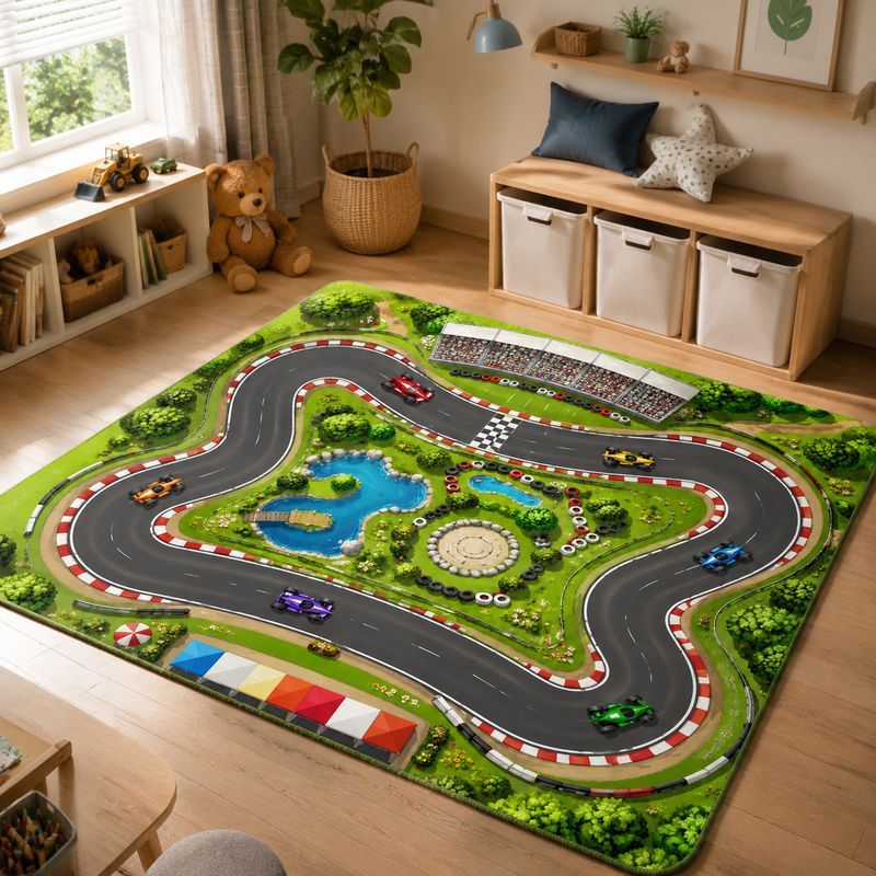 VIKAMA Kids Farm Zoo Play Rug  - Kids Outdoor Activity Centre 评论和价格