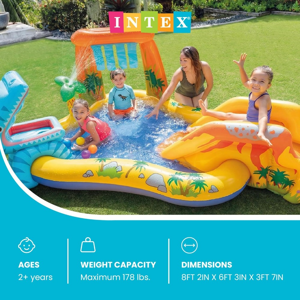 Inflatable Dinosaur Play Cente - Kids Outdoor Activity Centre 评论和价格