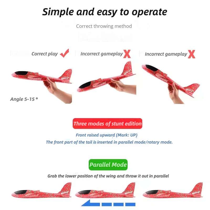 48cm Large Foam Airplane Child - Kids Outdoor Adventure 评论和价格