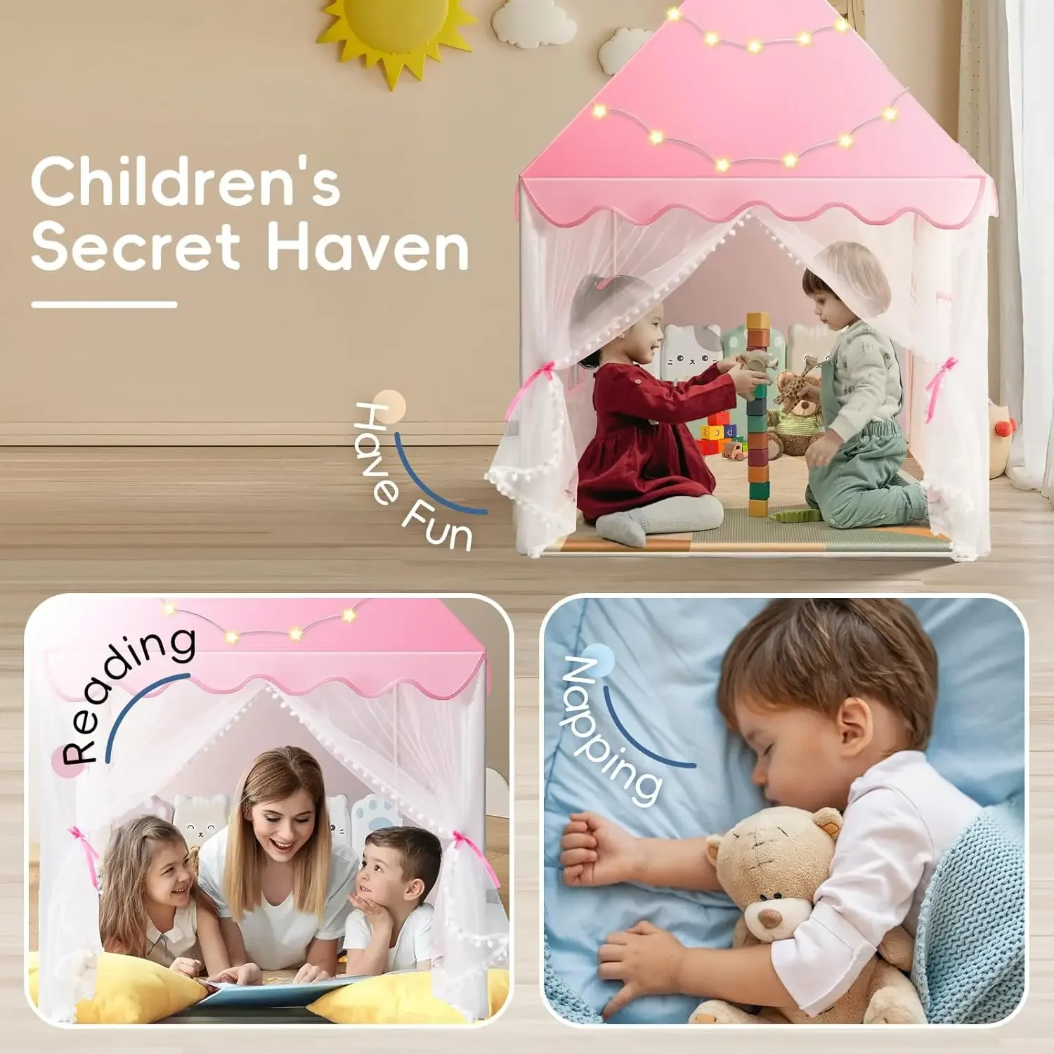 Children Play Tent Princess Ca - Kids Outdoor Tent 评论和价格