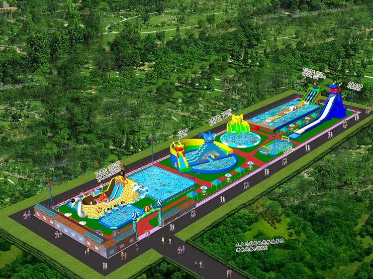 Custom Made Water Park Equipme - Kids Outdoor Water Park 评论和价格