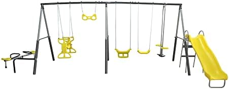 Sun Playground Metal A Fe Kids - Kids Outdoor Swing Set With Slide 评论和价格