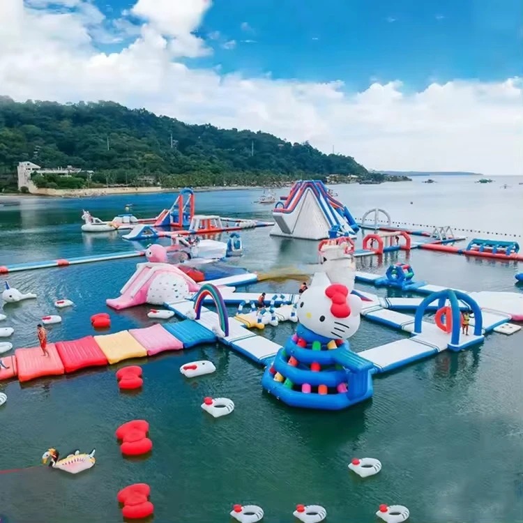 Large Inflatable Water Park wi - Kids Outdoor Water Park 评论和价格