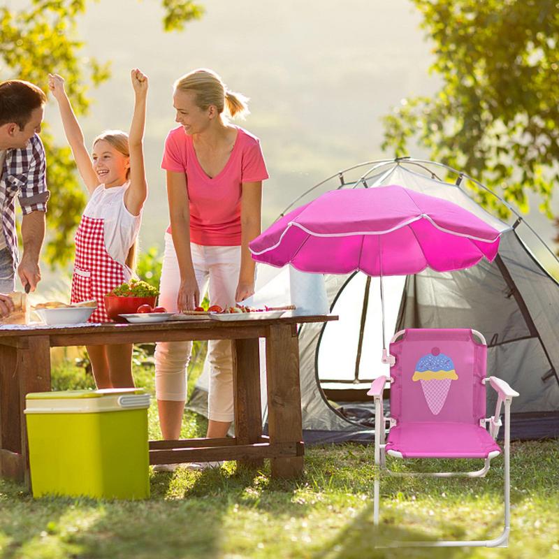 Kids Camping Chair with Outdoo - Kids Outdoor Umbrella Chair 评论和价格