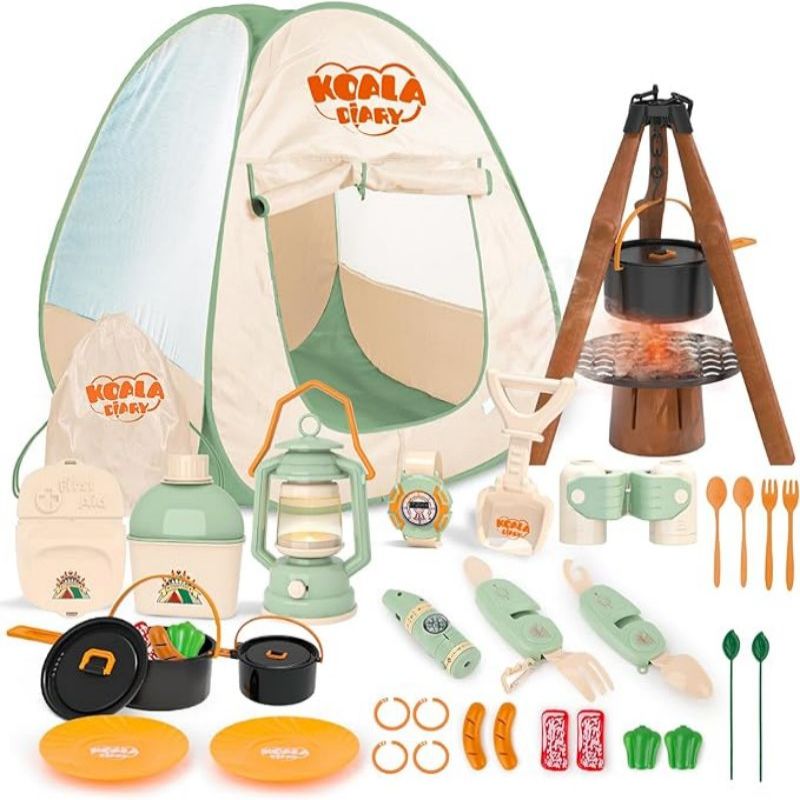 Kids Camping Set Toddler Toys  - Kids Outdoor Tent 评论和价格