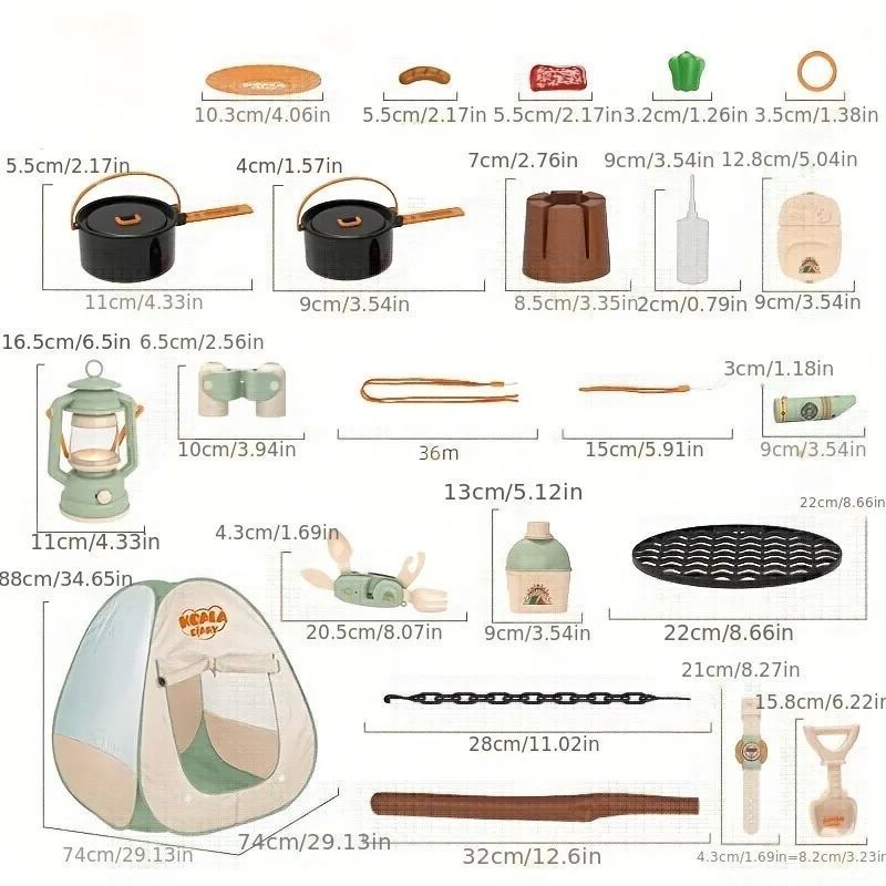 Kids Camping Set Toddler Toys  - Kids Outdoor Tent 评论和价格