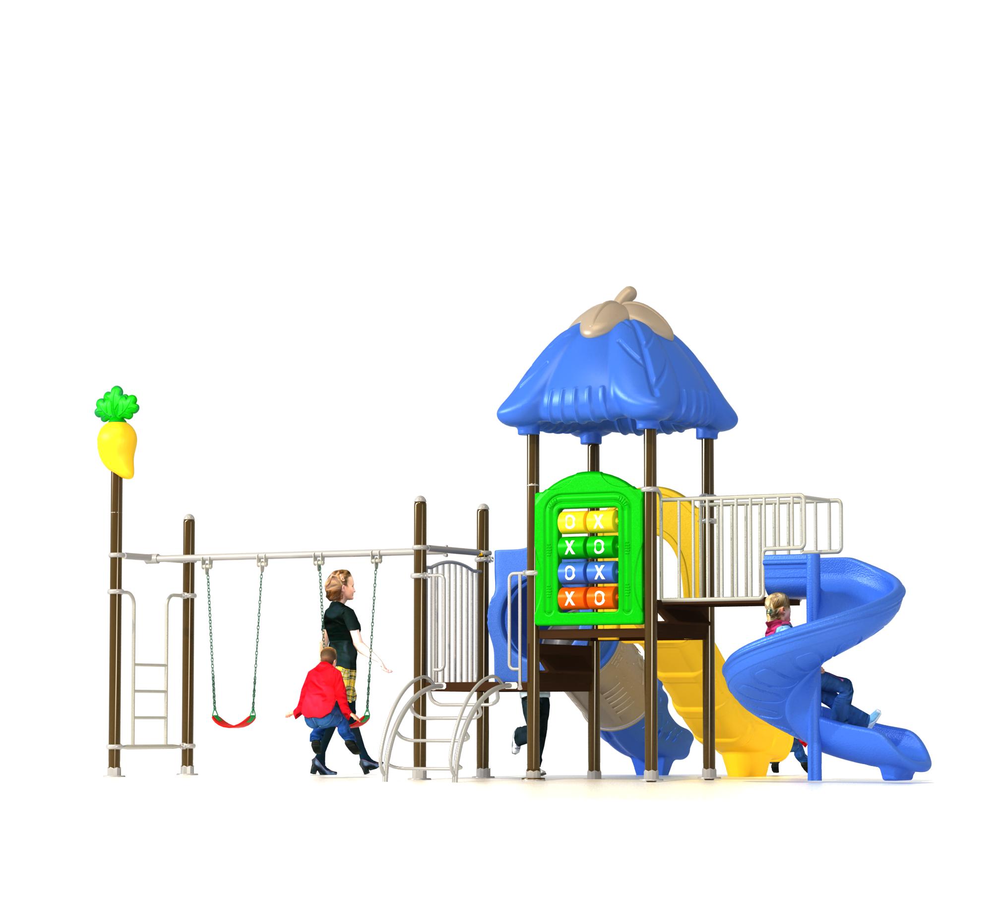 Kids Playland Equipment, Playg - Kids Outdoor Swing Set 评论和价格