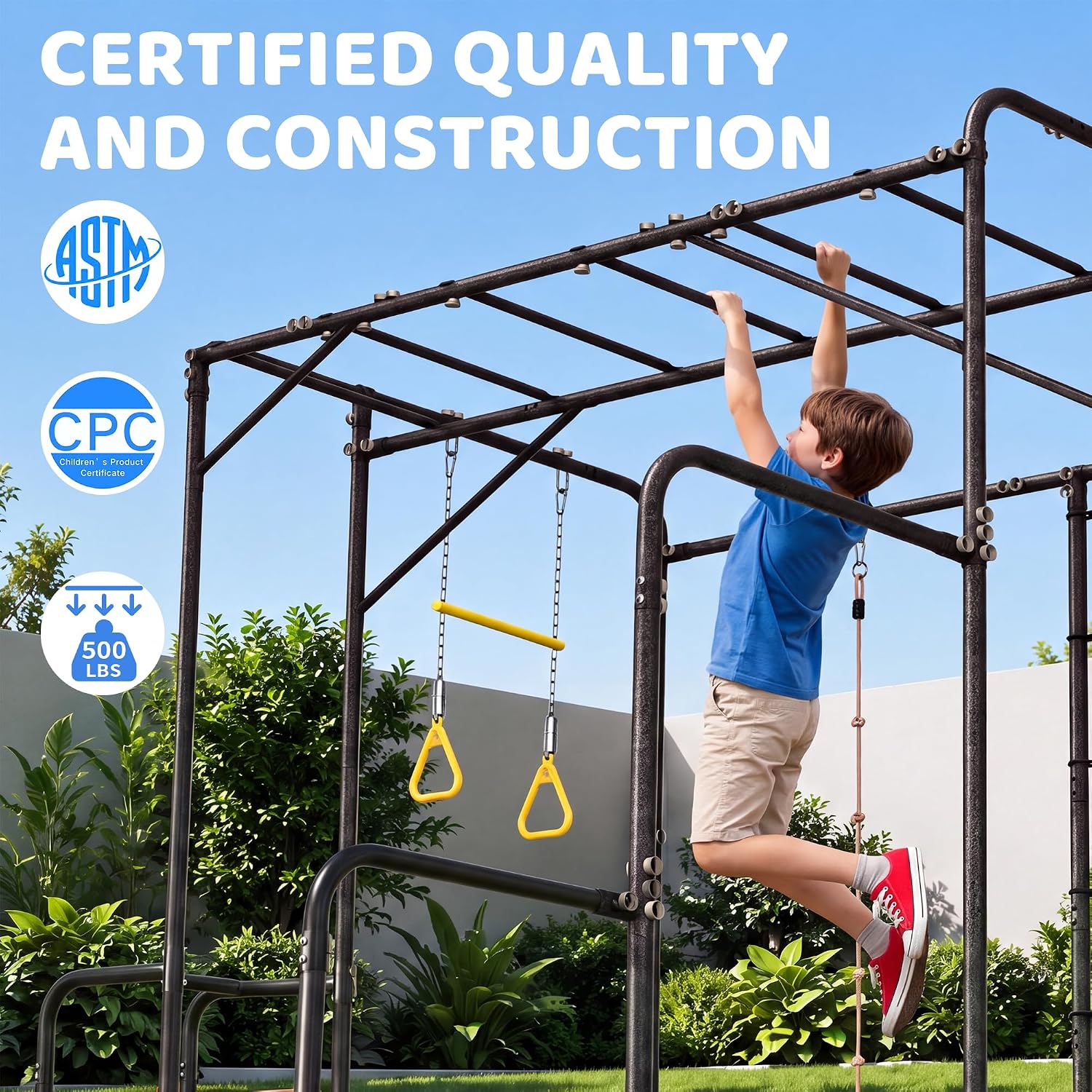 7-in-1 Outdoor Jungle Gym Monk - Kids Outdoor Jungle Gym 评论和价格