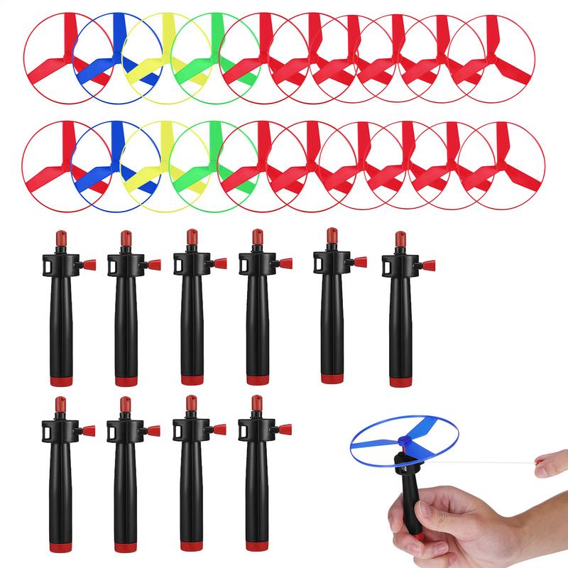 10 set Pull String Flying Disc - Kids Outdoor Zipline 评论和价格