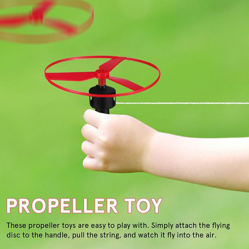 10 set Pull String Flying Disc - Kids Outdoor Zipline 评论和价格