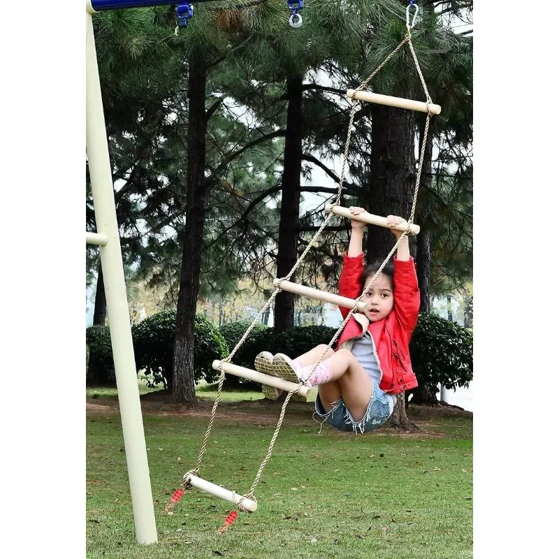 Children Climbing Rope Ladder  - Kids Outdoor Play Area 评论和价格