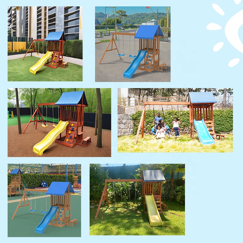 Play Centre - Garden Courtyard - Kids Outdoor Swing Set With Slide 评论和价格