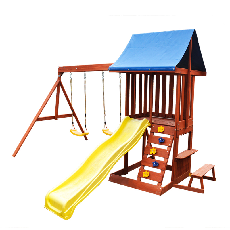 Play Centre - Garden Courtyard - Kids Outdoor Swing Set With Slide 评论和价格