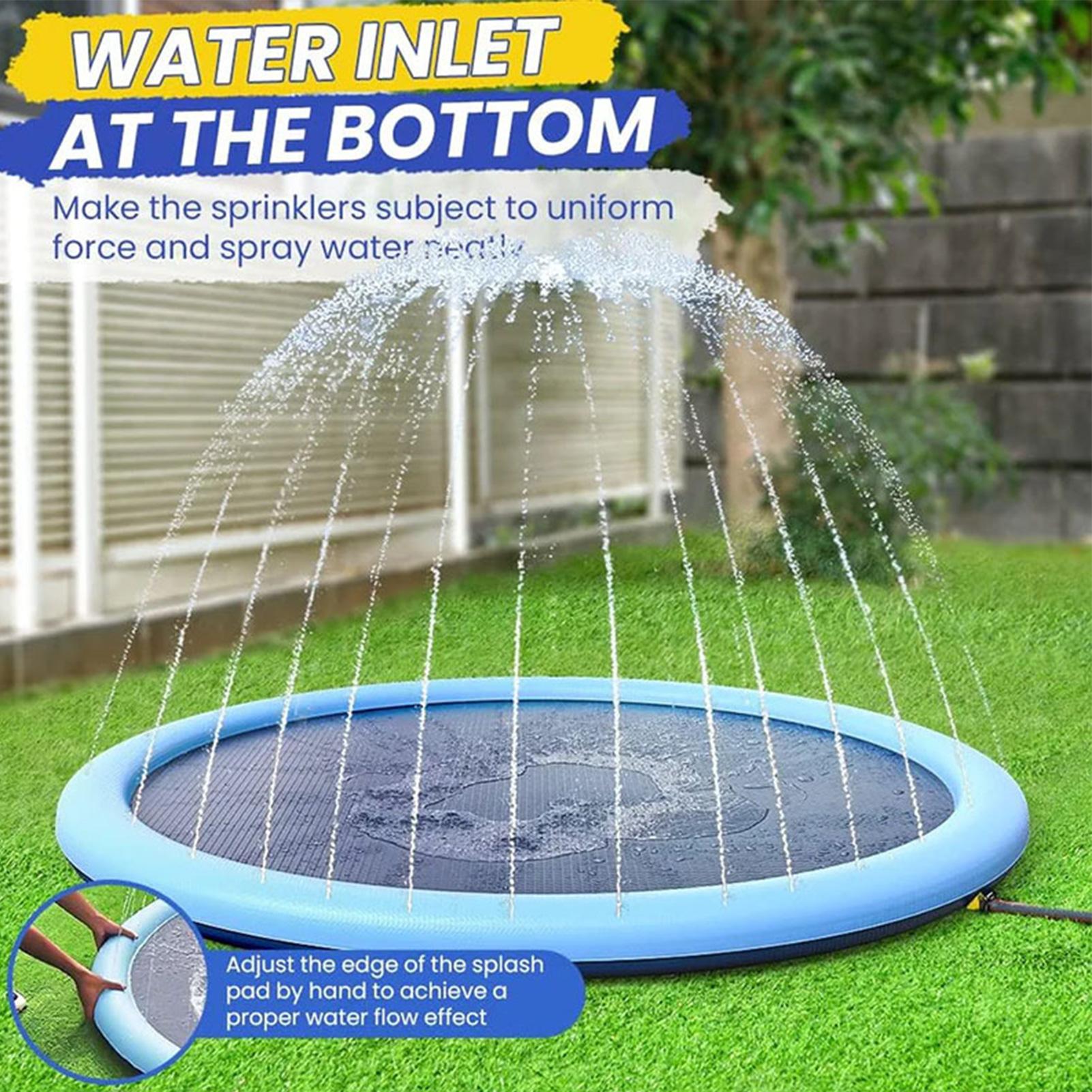 Kids Sprinkler Play Mat with S - Kids Outdoor Water Sprinkler 评论和价格