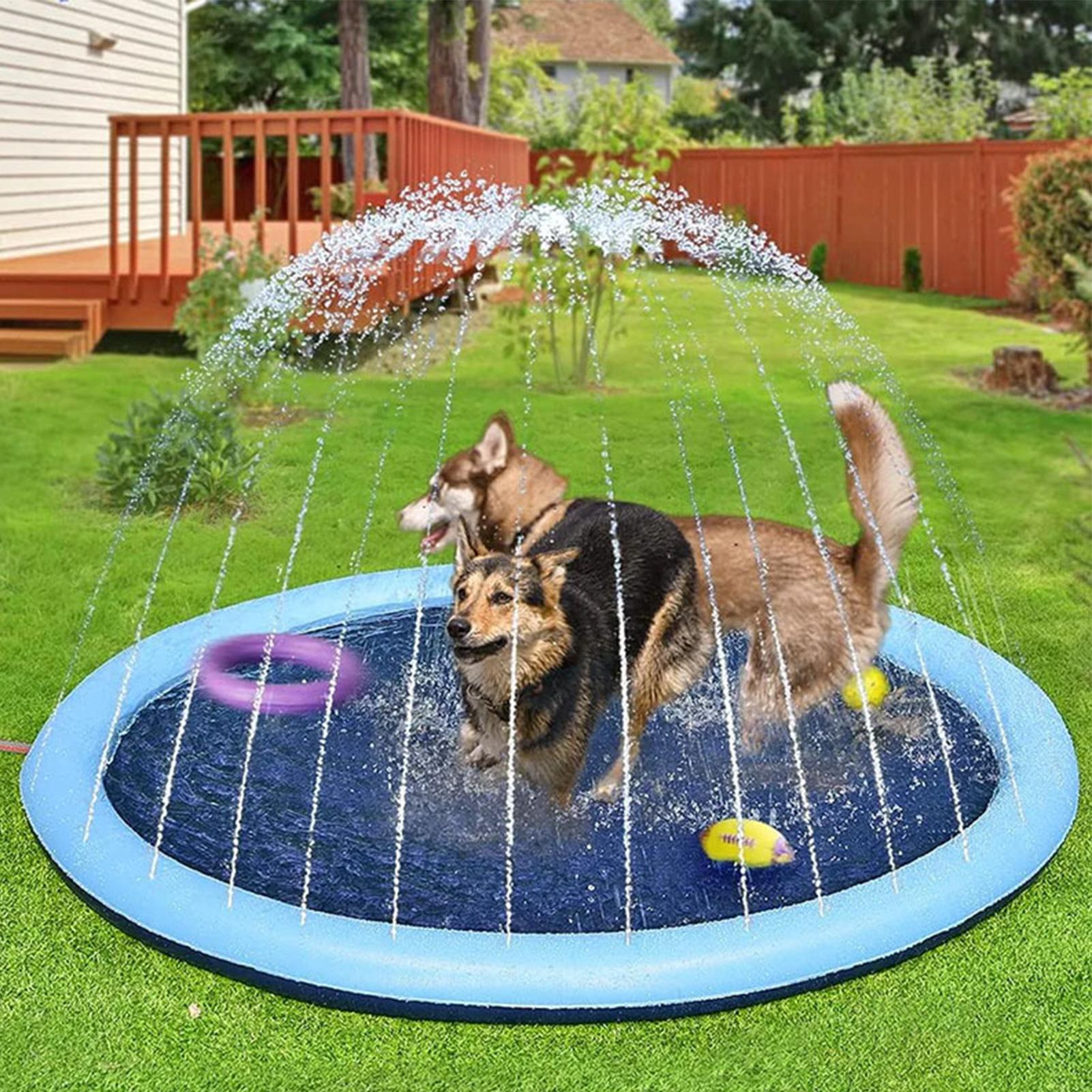 Kids Sprinkler Play Mat with S - Kids Outdoor Water Sprinkler 评论和价格