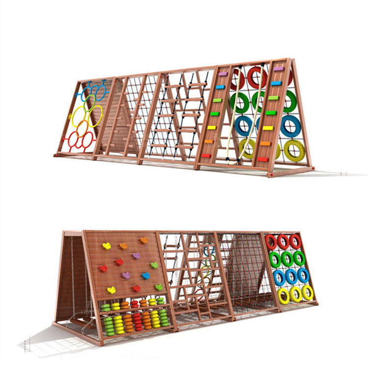 Outdoor Climbing Rock Frame Wo - Kids Outdoor Jungle Gym 评论和价格