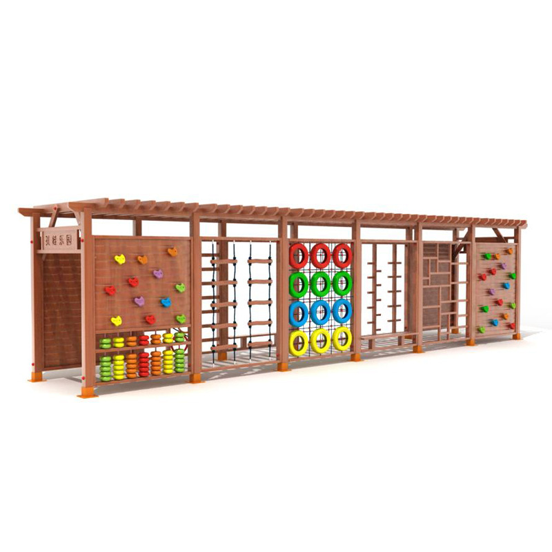 Outdoor Climbing Rock Frame Wo - Kids Outdoor Jungle Gym 评论和价格