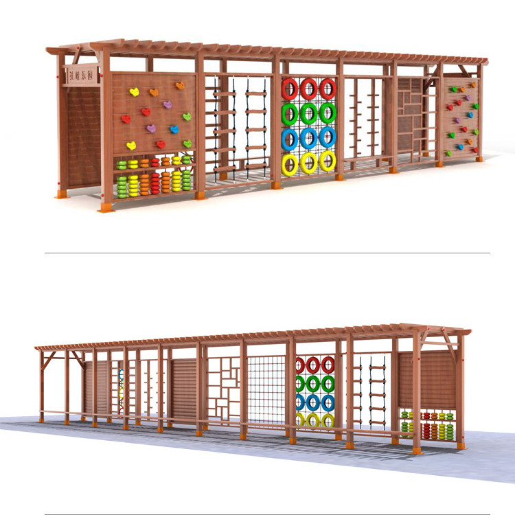Outdoor Climbing Rock Frame Wo - Kids Outdoor Jungle Gym 评论和价格