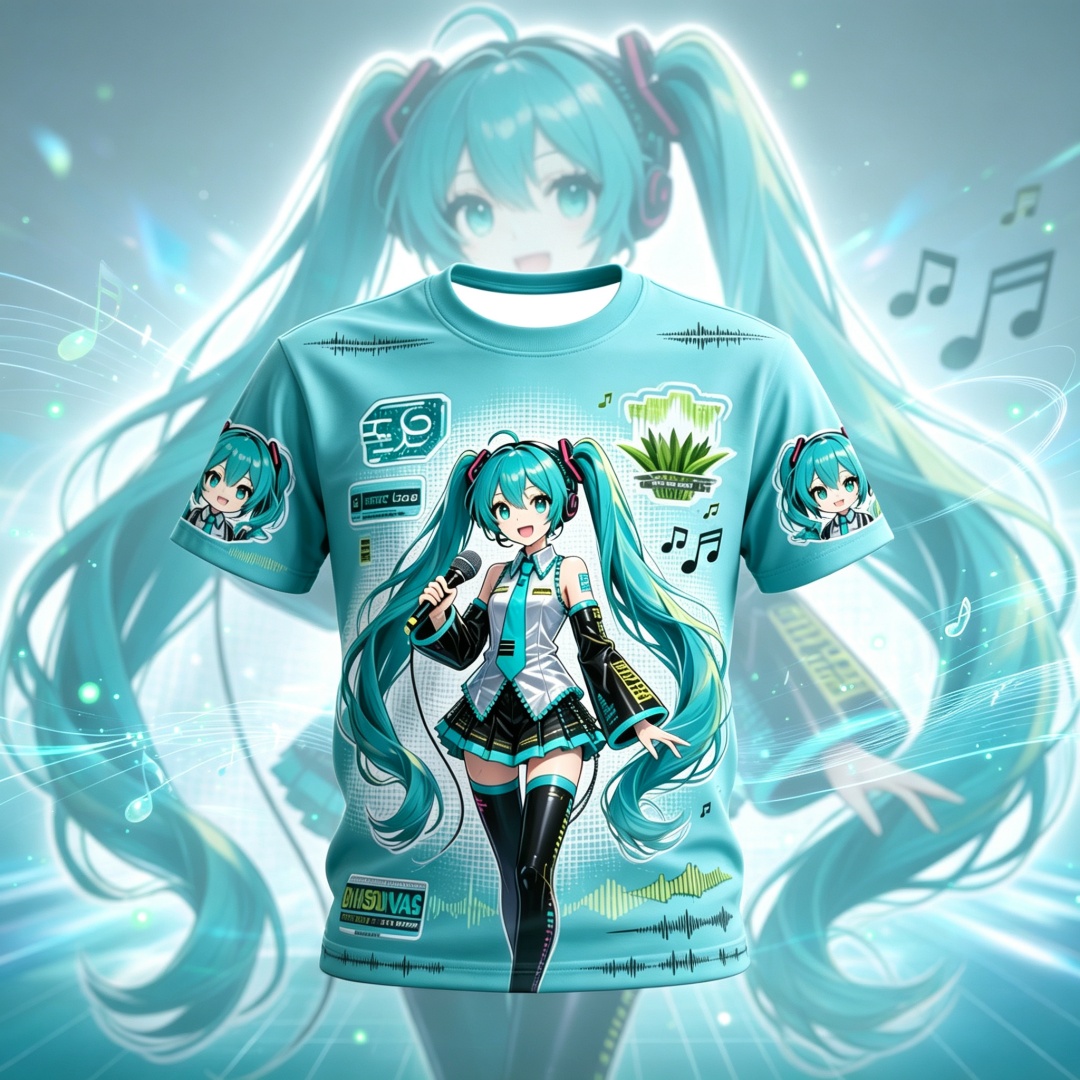 Hatsune Miku Anime Pattern Sum - Kids Outdoor Clothing 评论和价格