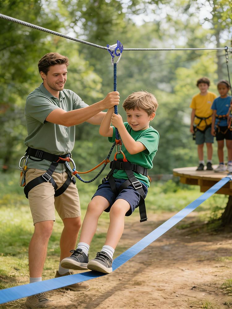 Outdoor Pulley Zip Line Quick  - Kids Outdoor Zipline 评论和价格